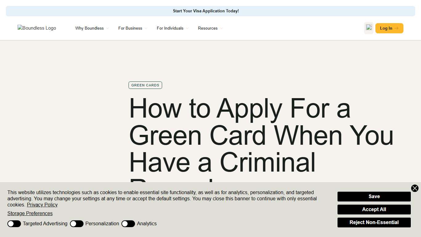 Info for Green Card Applicants with Criminal Records